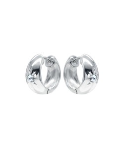 Silver Hoop Earring HO-2403